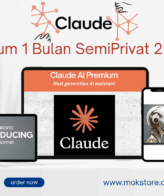 Claude AI Premium 1 Bulan SemiPrivat 2 Users