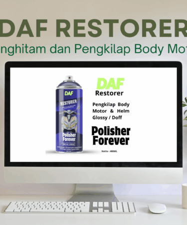 DAF Restorer Penghitam dan Pengkilap Body Motor