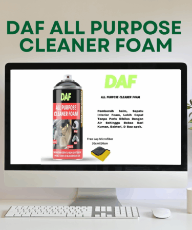 All Purpose Cleaner Foam DAF Pembersih Interior Mobil, Helm, Sepatu