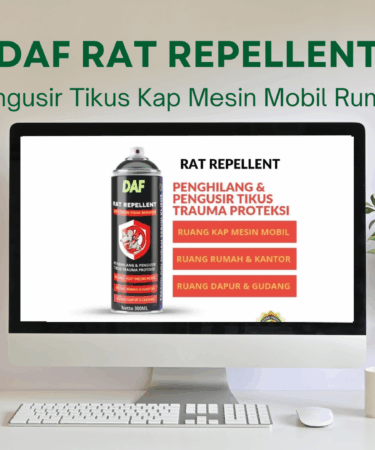 RAT REPELLENT DAF Pengusir Tikus Kap Mesin Mobil Rumah.