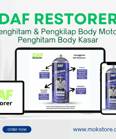 DAF Restorer Penghitam dan Pengkilap Body Motor Penghitam Body Kasar