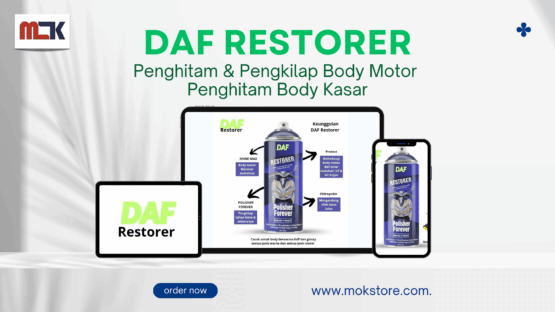 DAF Restorer Penghitam dan Pengkilap Body Motor Penghitam Body Kasar
