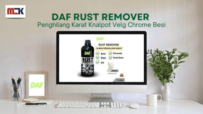 Rust Remover 1L DAF Penghilang Karat Knalpot Velg Chrome Besi