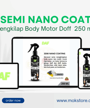 Pengkilap Body Motor Doff Glossy Semi Nano Coating 250ML DAF