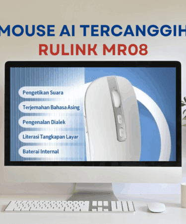 Mouse AI Tercanggih RULINK MR08 - Ketik dan Translate Hanya Dengan Perintah Suara